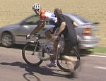 Andy Schleck während der zwölften Etappe der Tour de France 2009